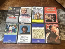 8 Vintage Cassette Tapes Bands and Singers of the1970s/1980s