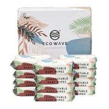 Baby , 100 Compostable Eco-Friendly , Unscented, Hypoallergenic, Vegan, Alco...