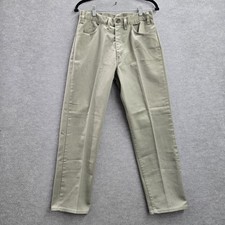 VINTAGE Levi's STA-PREST Men Pants 28x27 Gray Dress Pants 27" Inseam 70s 80s