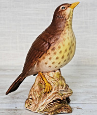 Beswick Song Thrush Vintage Porcelain Bird Figurine Rare Matt Model No.2308 Vgc