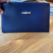 Authentic Longchamp Roseau Flat Wristlet/Cosmetic Case BN NAVY