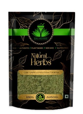 SAI HERBS Carica Papaya Leaves Extract Powder - Good for Healthy Lifestyle