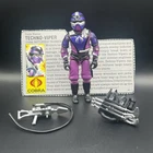 GI Joe 1987 Techno-Viper 100% Complete Vintage ARAH Action Figure With File Card