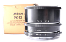 Nikon Auto Extension Ring Set PK-11 PK-12 PK-13 for Ai F-mount N/MINT Japan