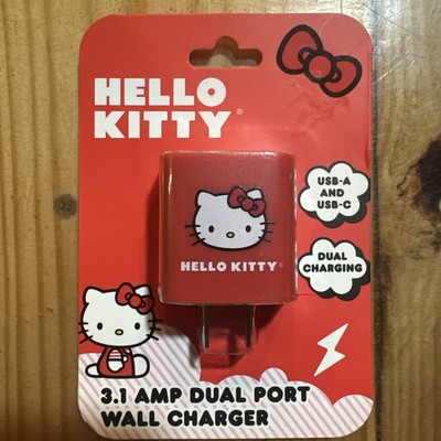 Hello Kitty 3.1 AMP Dual Port Wall Charger *Red*
