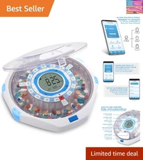 Remote-Controlled Pill Dispenser: 28-Day Organizer with App Monitoring