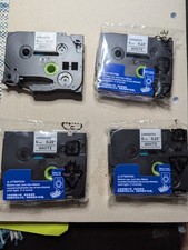 4PK Compatible with Brother P-Touch TZ-211 Black on White 0.23" Label Tape 6mm