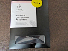 Knix Women's Med Absorbency Leakproof Lace High Rise Underwear Black XXXXL New