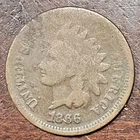 1866 INDIAN HEAD CENT GOOD CORRODED BETTER DATE