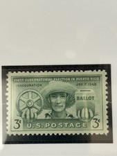 Scotts# 983 Puerto Rico 3 Cent M NH OG 1949 Free Shipping