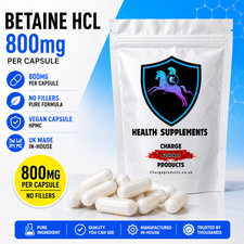 Betaine HCL Capsules 800mg Betaine contributes to normal homocysteine Supplement