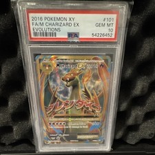 2016 POKEMON XY: EVOLUTIONS #101 M CHARIZARD EX FULL ART HOLO ULTRA RARE PSA 10