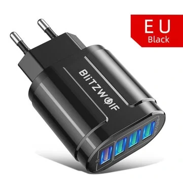 BlitzWolf® BK-385 48W 4 USB Ports QC 3.0 Fast Charger Wall Travel Charging EU Pl - Image 3 of 4