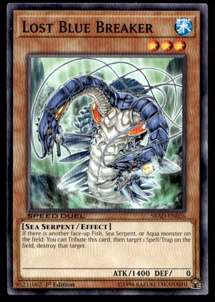 Lost Blue Breaker - SBAD-EN026 - 1st Edition - YuGiOh| Buy 2 Get 1 Free