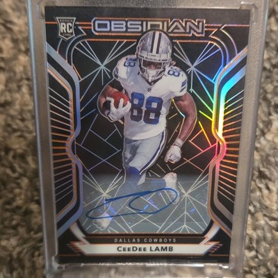 Panini Obsidian 2020 Rookies CeeDee Lamb Auto RC #107 Dallas Cowboys