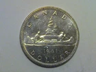 1961 Elizabeth II Canada "Voyageur" Silver Dollar. Canada. 0.606 Ozt ASW