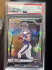 2024 Panini Prizm - Rookies J.J. McCarthy #400 Silver Prizm (RC)
