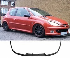 Pour Peugeot 206 et CC Pare-chocs avant Spoiler Lip Splitter Valance