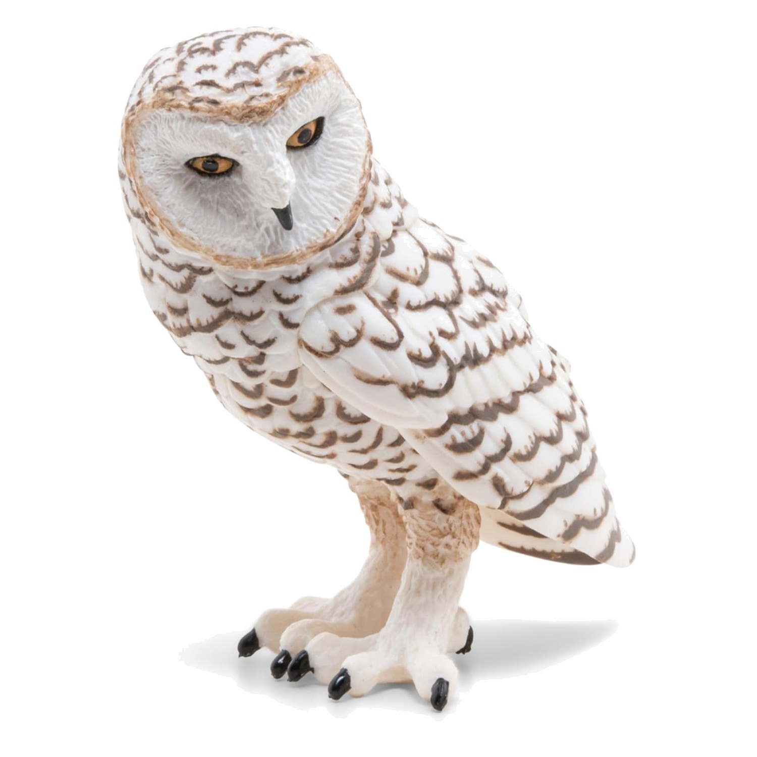 Hand-Painted Snowy Owl Figure - Perfect Gift for Young Wildlife Lovers