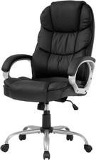 High Back Leather Office Chair Executive Office Desk Task Computer Chair