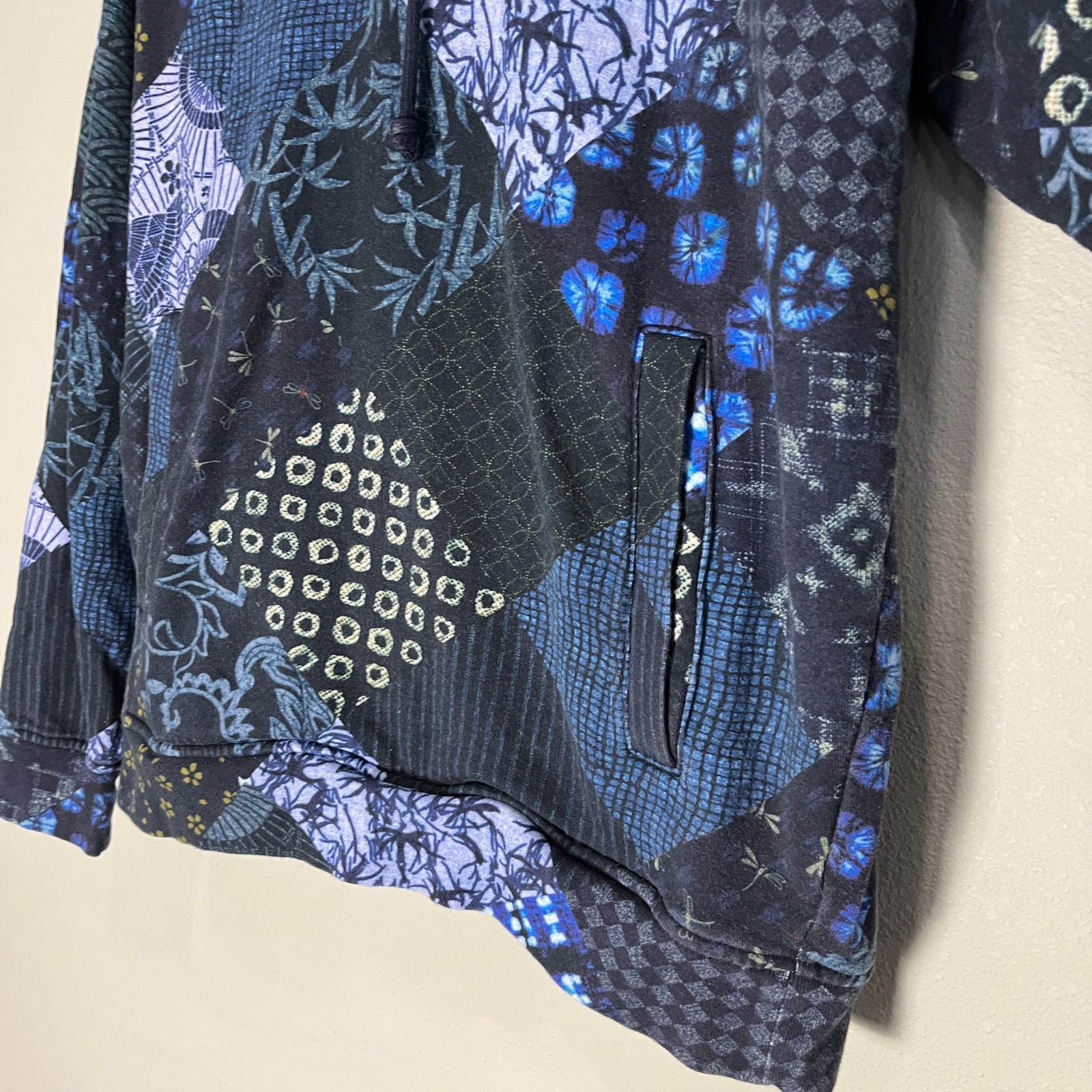 Teddy Fresh Patchwork Pattern Blue Embroidered Lo… - image 4