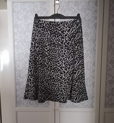 Bexleys Woman rock mit Animal-Print schwarz grau weiß Gr. 40