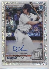 2020 Bowman Draft Chrome Picks Sparkle Refractor 58/71 Daniel Cabrera Auto 0r4