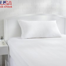 Hypoallergenic Cotton Pillow Cases W/ Zipper Dust Allergies Comfortable Sleep US