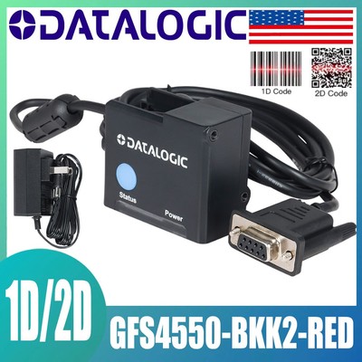 Datalogic Gryphon GFS4550-BKK2-RED 2D Area Imager Fixed Scanner With RS232 Cable