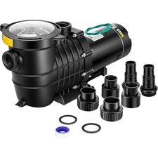 Swimming Pool Pump 1.5HP 2.0HP Self-Priming for In/Above Ground Pools w/Strainer