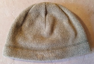 AIGLE POLARTEC  Brown Fleece Beanie Hat OS Made in Canada Outdoor Adventure