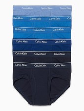 Calvin Klein Men's Underwear 6-Pack Classic Fit Cotton Hip Brief Multicolor SM