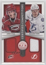 2013-14 Totally Certified Red Jared Staal Richard Panik #CC-SP qv2