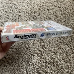 Andretti Racing (Sega Saturn, 1996) Complete with Box & Manual Tested Working