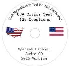 USA 2025 Version Citizenship Español Civics ...