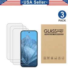 3PK Tempered Glass Protector Google Pixel 3 4 5 6 7 8 8 9 10 a Pro Fold XL