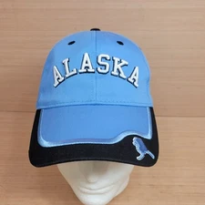 Alaska Baseball Cap Light Blue Artic Circle Enterprises Strapback Adjustable Hat