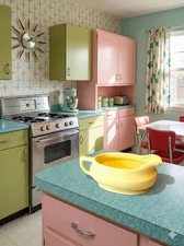 Vintage Santa Anita Ware Yellow Gravy Boat California Pottery MCM 50s Sunshine