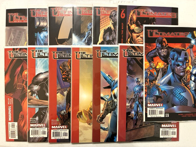 The Ultimates (Marvel-2001)-Issues 1-13-Complete Series-Comic Lot of 13