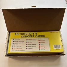 Abeka Arithmetic Concept Cards Grades 5-8 Flash Cards Complete Set