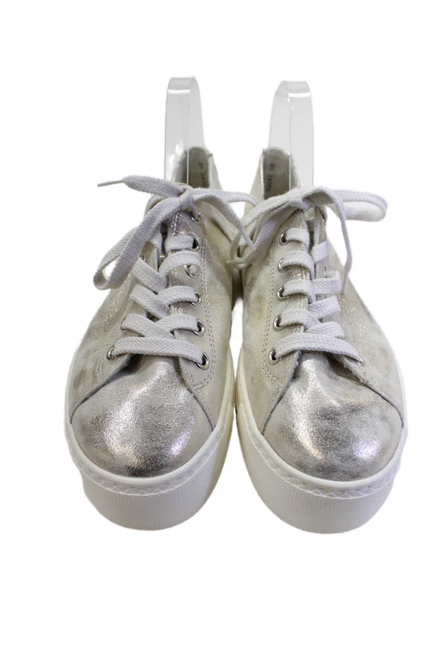 Paul зеленый женщин металлический низкий верхний платформе Bixby кроссовки серебро размер 11 - Изображение 2 из 4