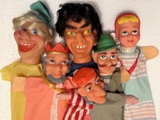 6 Stück alte Kasperletheater Handpuppen  in TOP ZUSTAND