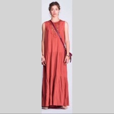 Sacks Sleeveless Boho Maxi Dress Size Small