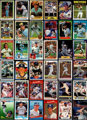 Paul Molitor Lot of 36 Different Baseball Sports Cards w/ No Duplicates/Doubles!