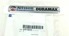 Chevrolet Silverado front door Allison Transmission Duramax Nameplate Emblem OEM