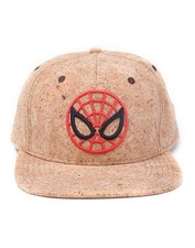 OFFICIAL MARVEL COMICS THE AMAZING SPIDER-MAN ROUND MASK CORK SNAPBACK CAP 