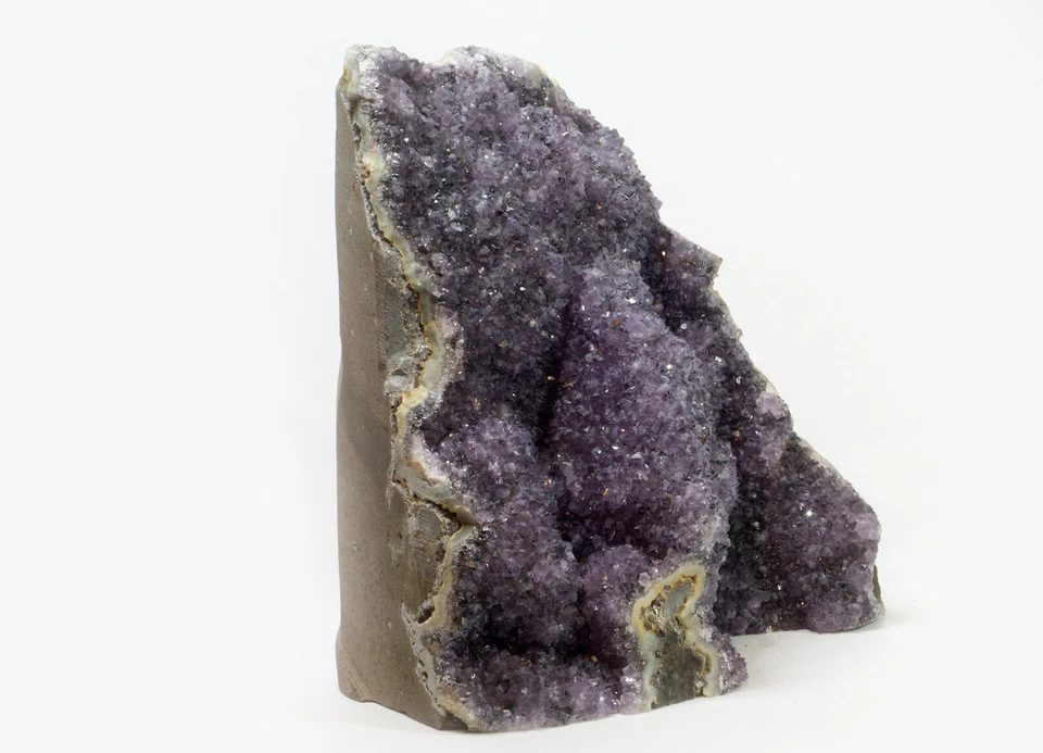 AMETHYSTGEODE AMETHYST KRISTALLE EDELSTEIN ACHATGEODE BERGKRISTALL QUARZ DRUSE - Bild 3 von 3