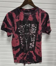 Posty Post Malone T-Shirt Size Medium M Red Black Tye Dye Wrap Runaway Tour 2019