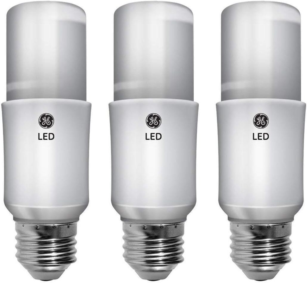GE Bright Stik LED Light Bulbs, 9 Watt (60 Watt Equivalent) Soft White, Medium B