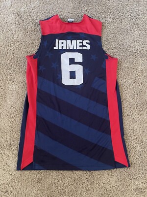Lebron James 2012 USA Jersey | eBay